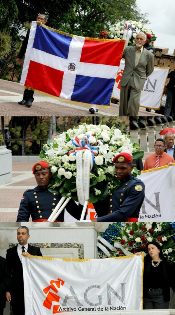 AGN lleva ofrenda floral a Altar de la Patria en conmemoración del 176 aniversario de la Independencia Nacional